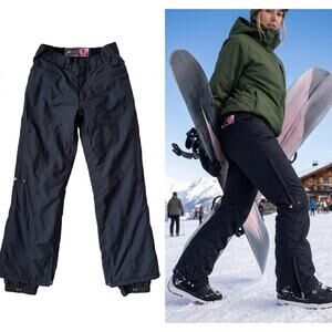 Nitro L1 Crimson and Clover Snowboard Pants Black Small 15k Waterproof
